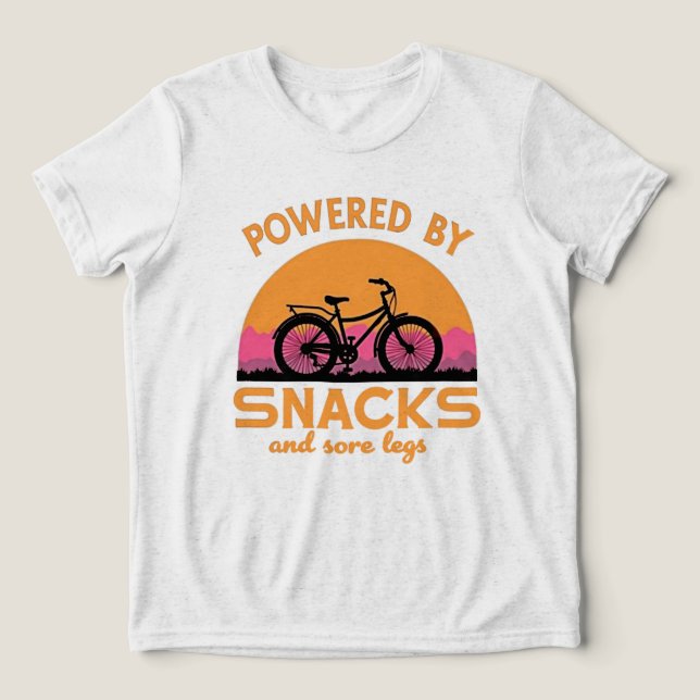 Funny Adventure Cycling Quote for Riders Lover  Tri-Blend Shirt (Design Front)
