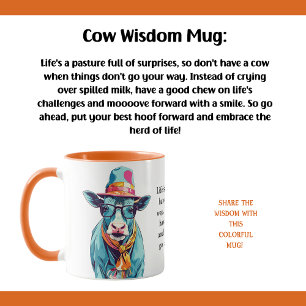 Funny Advice From A Cow Mug