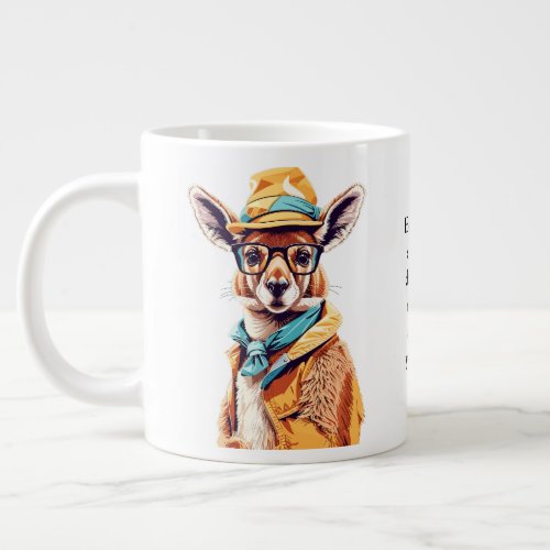 Funny Advice From A Kangaroo Giant Coffee Mug