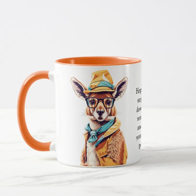 Funny Advice From A Kangaroo Mug (Left)