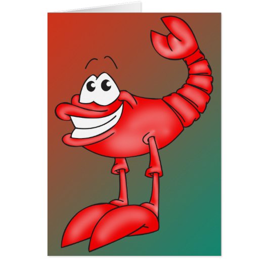 Funny Aerobatic Lobster Cards (Front)