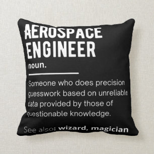 Funny Aerospace Engineer Definition Throw Pillow