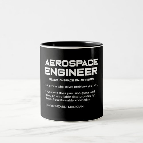 Funny Aerospace Engineer Definition Two_Tone Coffee Mug