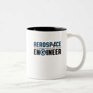 Funny Aerospace Engineer Humor It's Rocket Science Two-Tone Coffee Mug