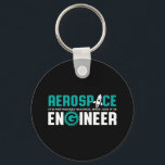 Funny Aerospace Engineering It's Rocket Science Keychain<br><div class="desc">Aerospace engineering. It's not rocket science. Wait, yes it is. Funny merchandise for geek and nerd engineers who love humor, witty quotes and jokes. Cool design to wear on your job and show your passion in aircraft, spacecraft, and rocket science. Great gift for dad, father, mom, mother, son, daughter, brother...</div>