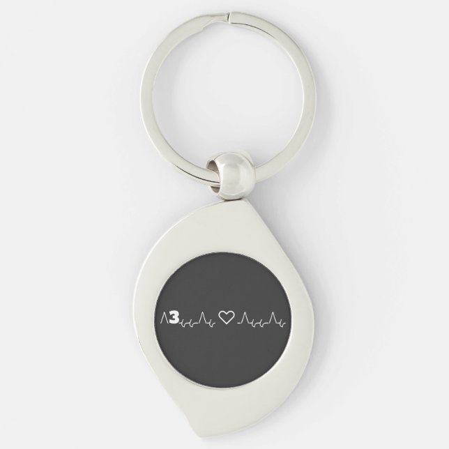 Funny & Aesthetic Graphic T-Shirt Keychain (Front)