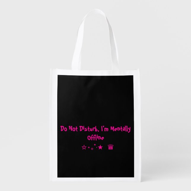 Funny & Aesthetic Quote Tote Bag (Front)