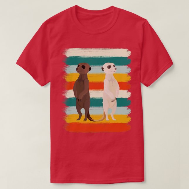 Funny Africa Animal Safari Meerkat T-Shirt (Design Front)