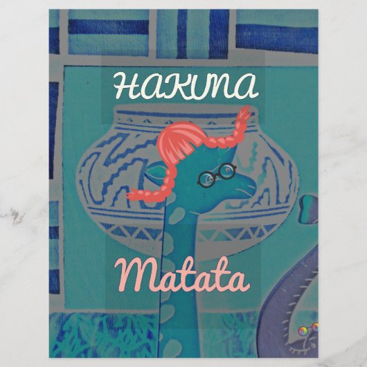 Funny African Giraffe Print (Front)