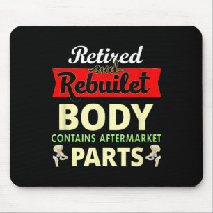 Funny After Hip Surgery Recovery Bionic Hip Replac Mouse Pad