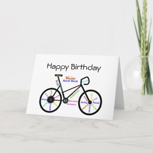 Funny Age Birthday Bike Cycling Sport Hobby Card