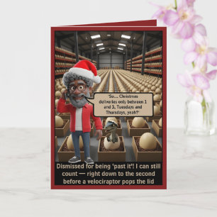 Funny Ageing Humor Christmas Card