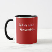 Funny Agile Project Manager Mug Go Live Quote Gift (Left)