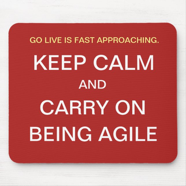 Funny Agile Project Manager Quote Project Team Mouse Pad (Front)