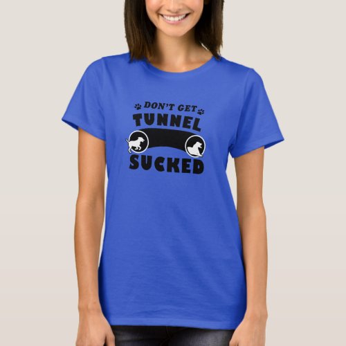 Funny Agility Dogs Tunnel T_Shirt