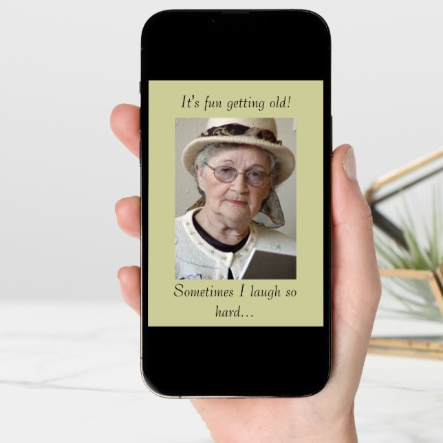 Funny Aging Getting Old Birthday Card (Front Digital)