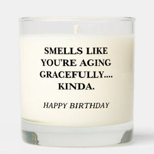 Funny Aging Gracefully Birthday Candle