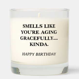 Funny Aging Gracefully Birthday Candle