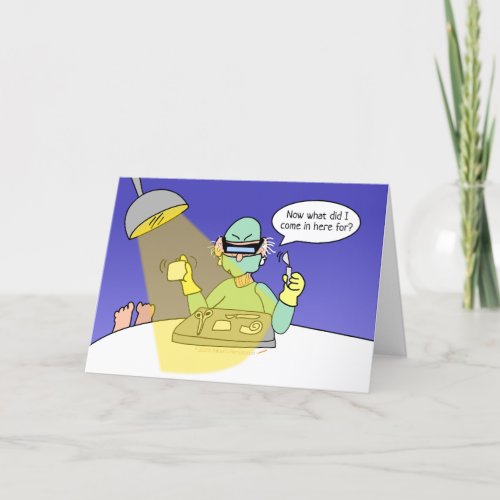 Funny Aging Hip Knee Replacement Surgery Get Well Card