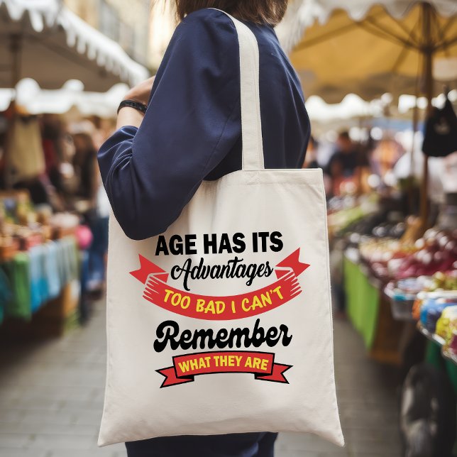Funny Aging Quote Tote Bag – Certified Vintage (Creator Uploaded)