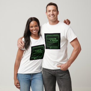 Funny AI Apocalypse Survivor Hallucination Tech  T-Shirt
