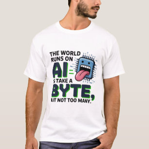 Funny AI Byte Quote – Tech Geek Humor T-Shirt