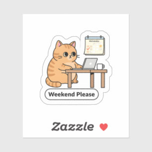 Funny AI Cat Meme – “Hold On, Let Me Ask My AI” Sticker