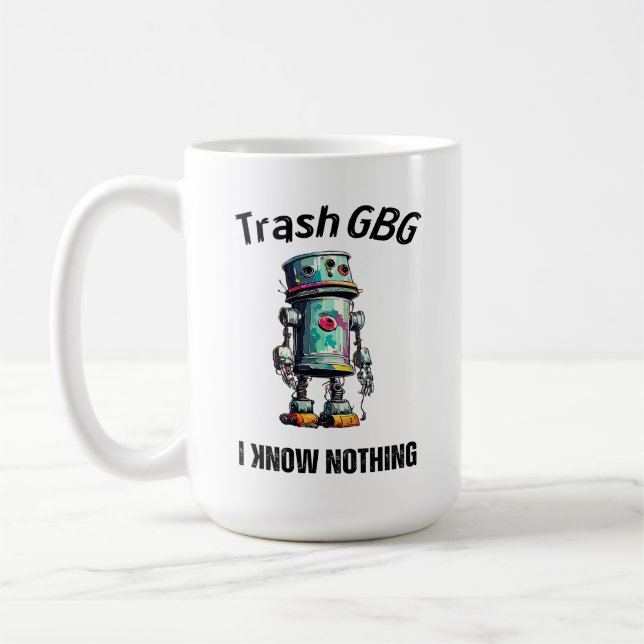 Funny AI - Geek Humor Laptop Coffee Mug (Left)