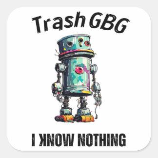 Funny AI - Geek Humor Laptop Square Sticker