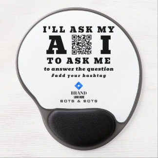 Funny AI Startup Tech – 2 QR Code Custom Marketing Gel Mouse Pad