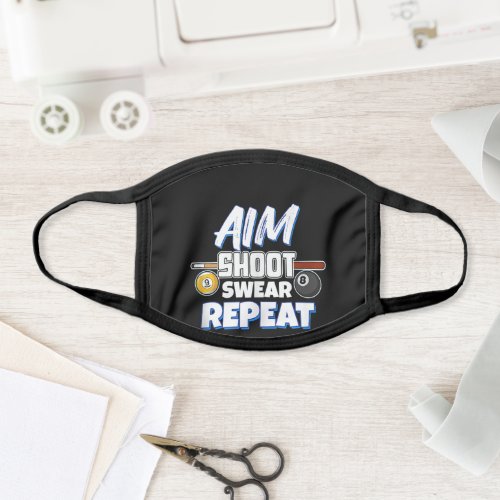 Funny Aim Pool Player Gift Billiard Balls Face Mask