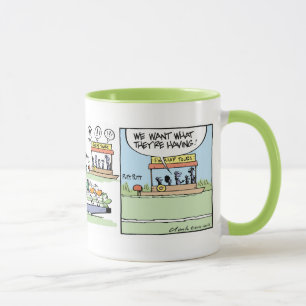 Funny Air Boating Croc Comic Mug