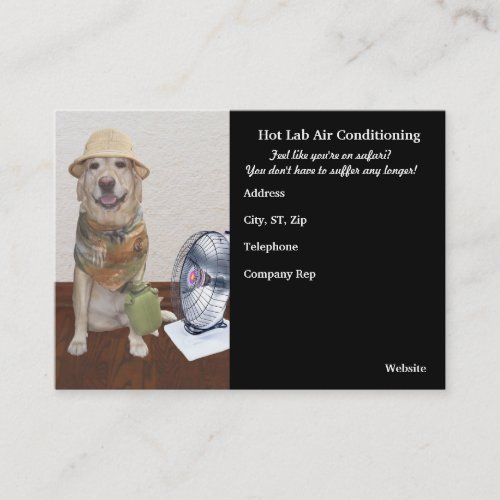 Funny Air Conditioning Business Business Card