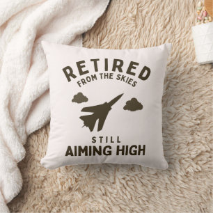 Funny Air force Retirement Saying For Retiree Throw Pillow