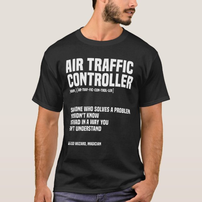 Funny Air Traffic Controller An Airplane Runway T-Shirt (Front)
