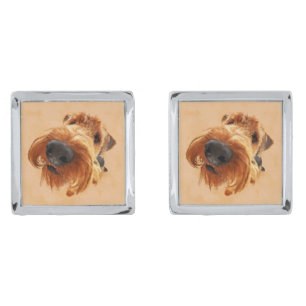 Funny  Airedale Terrier Cufflinks