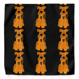 Funny Airedale Terrier Dog Bandana