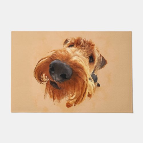 Funny  Airedale Terrier Doormat