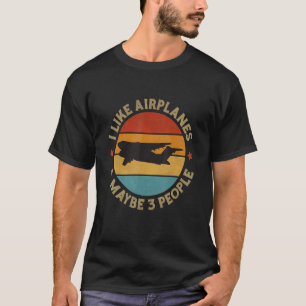 Funny Airplane Airline Design for Pilot Aviation M T-Shirt