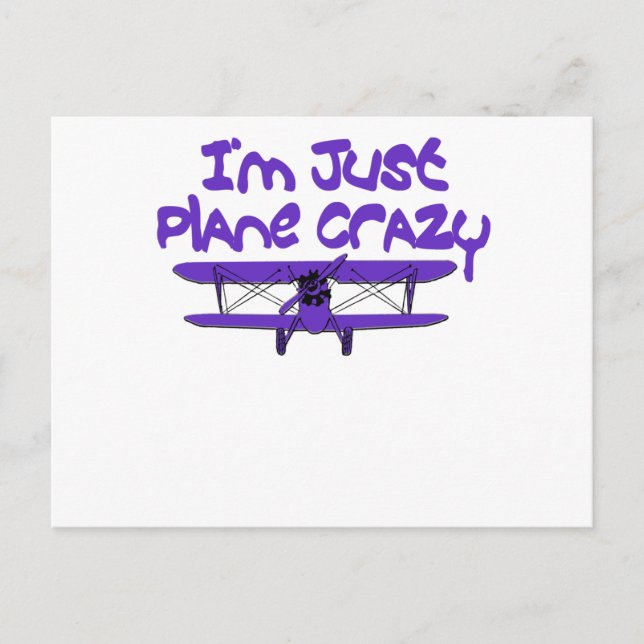 Funny Airplane Postcard (Front)