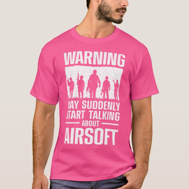 Funny Airsoft Art For Men Women Tactical Airsoft G T-Shirt (Front)