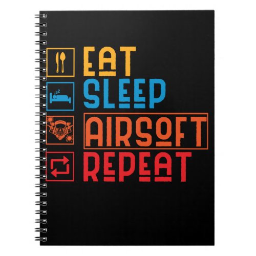 Funny Airsoft Player Paintball Airsoft Team Notebook