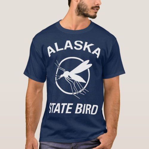 Funny Alaska State Bird Mosquito  T_Shirt