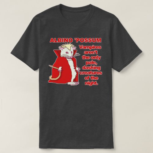 Funny Albino Possum Vampire Animal T_Shirt