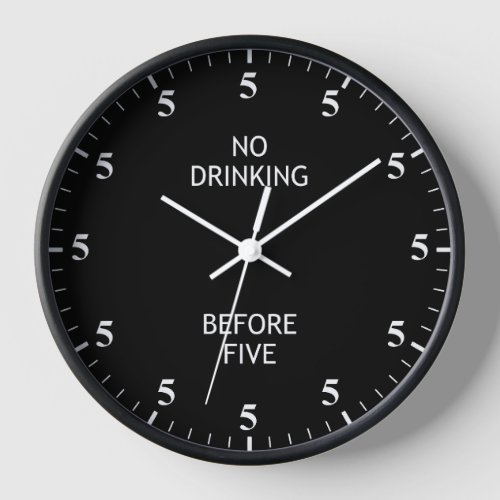 Funny Alcohol Lovers Bartender Pub Bar Clock