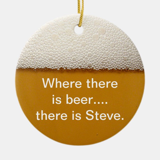 Funny Alcohol Ornament (Front)