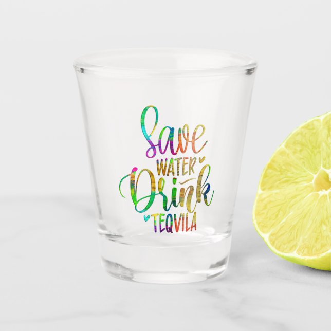 Funny Alcohol Saying Shot Glass (Front)