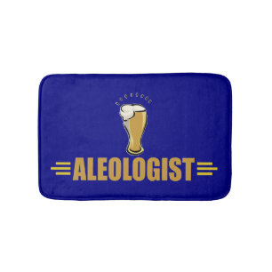 Funny Aleologist Beer Drinker's Bathroom Mat