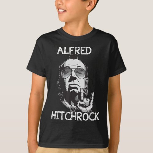 Funny Alfred Hitchcock_Hitchrock Rock And Roll Mus T_Shirt