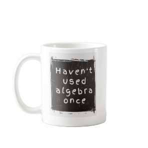 Funny algebra coffee mug